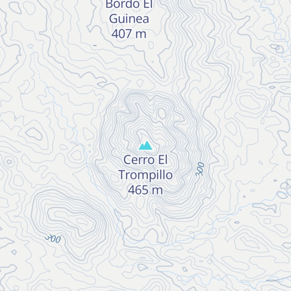 Map of Cerro El Trompillo