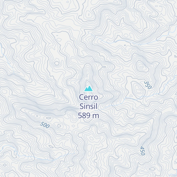 Map of Cerro Sinsil