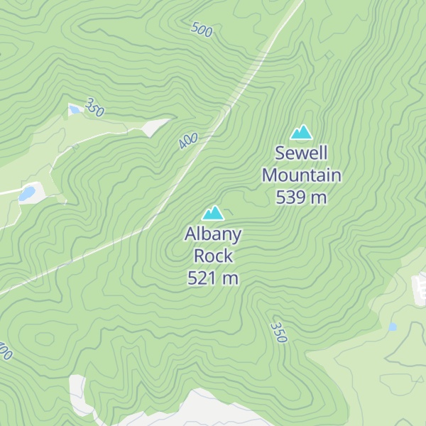 Map of Albany Rock