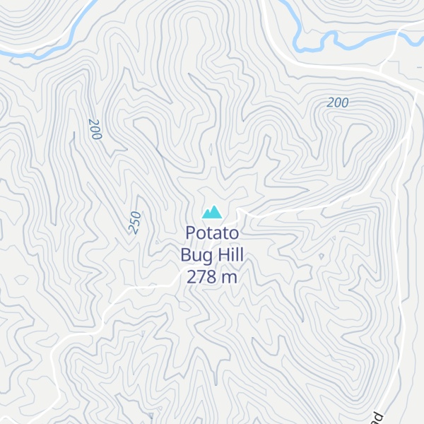 Map of Potato Bug Hill
