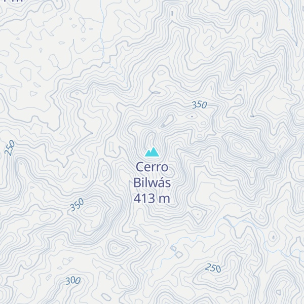 Map of Cerro Bilwás