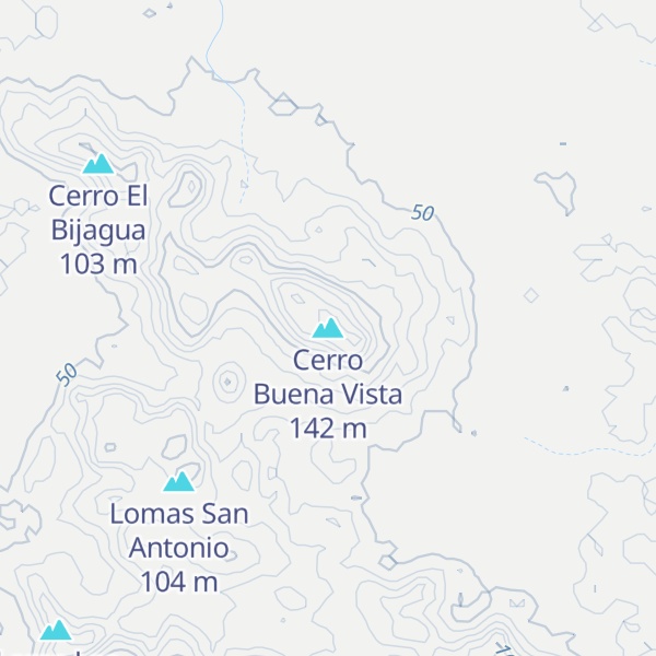 Map of Cerro Buena Vista