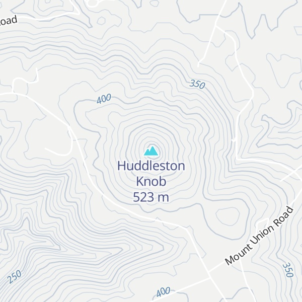 Map of Huddleston Knob