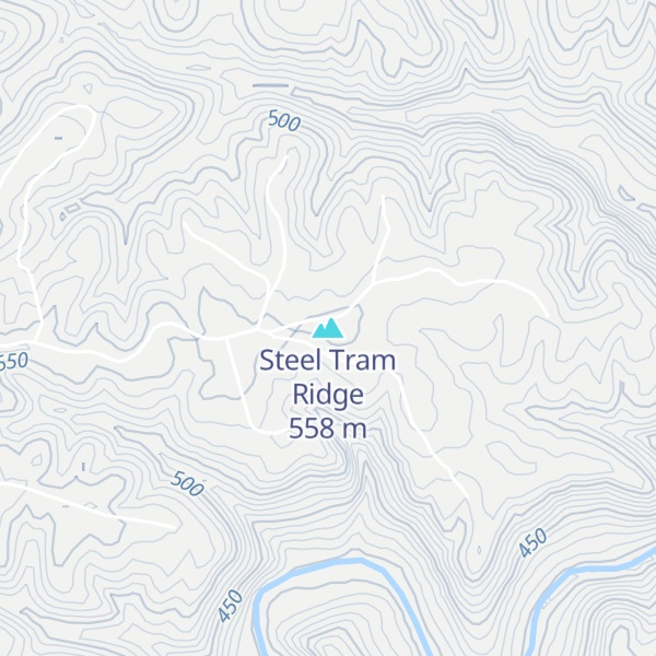 Map of Steel Tram Ridge