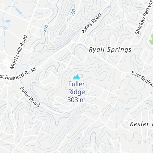Map of Fuller Ridge