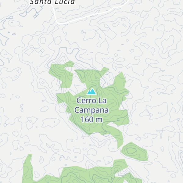 Map of Cerro La Campana