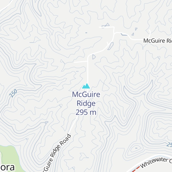 Map of McGuire Ridge
