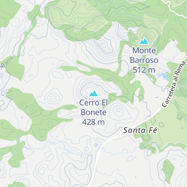 Map of Cerro El Bonete