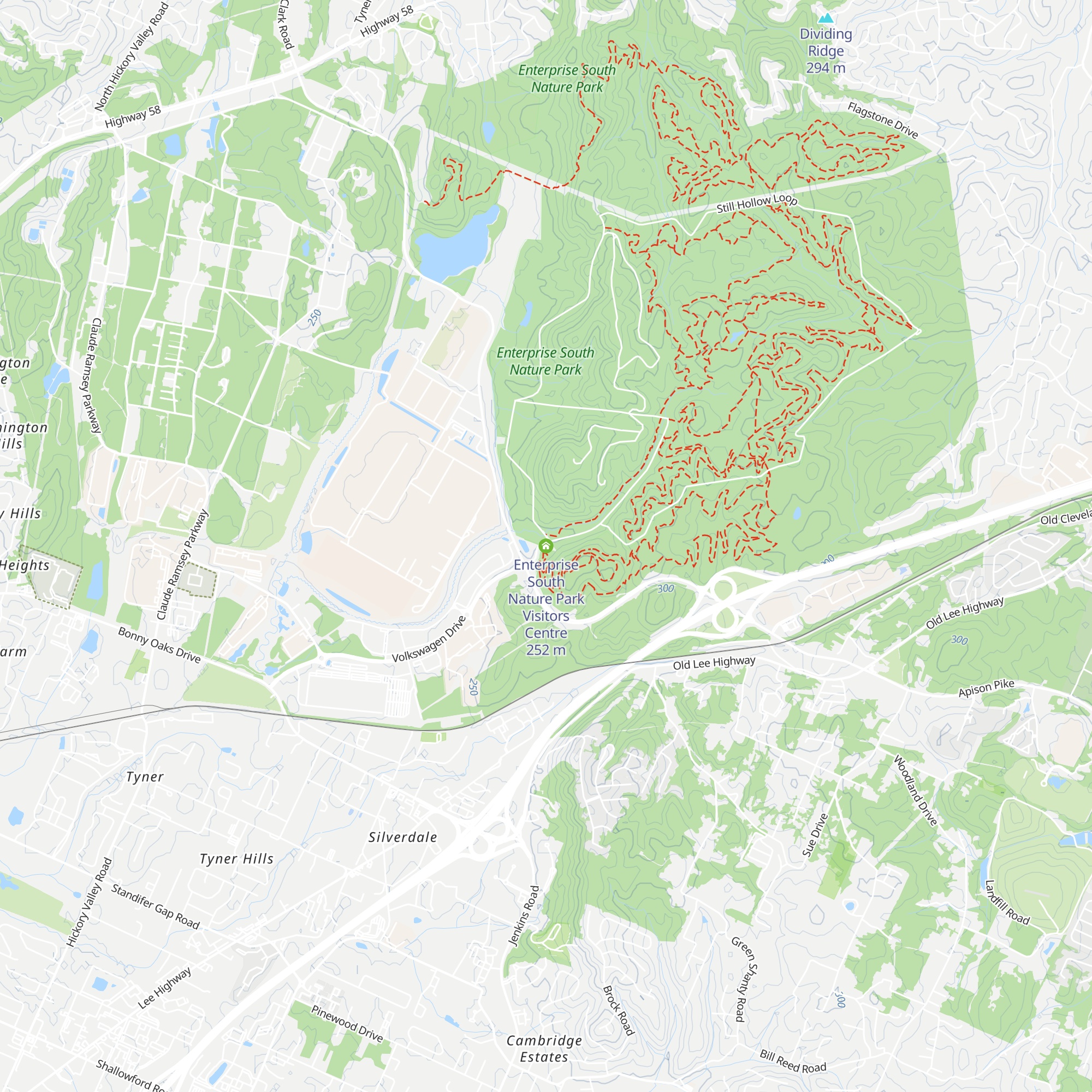 Enterprise South Nature Park Visitors Centre map