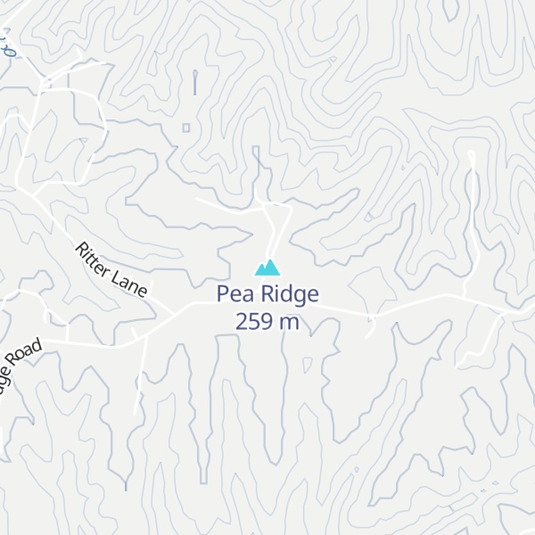 Map of Pea Ridge