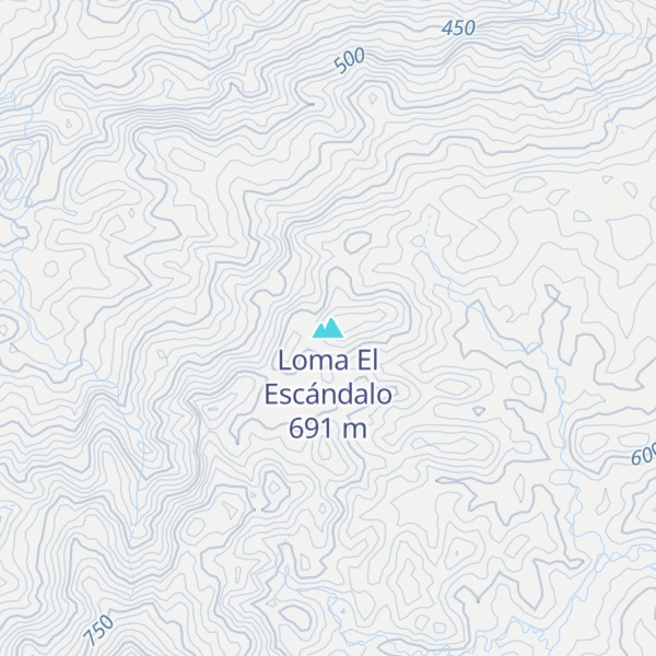 Map of Loma El Escándalo