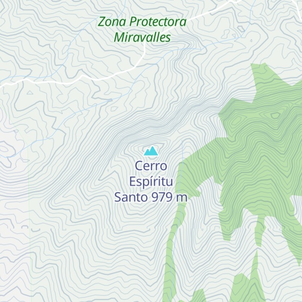 Map of Cerro Espíritu Santo