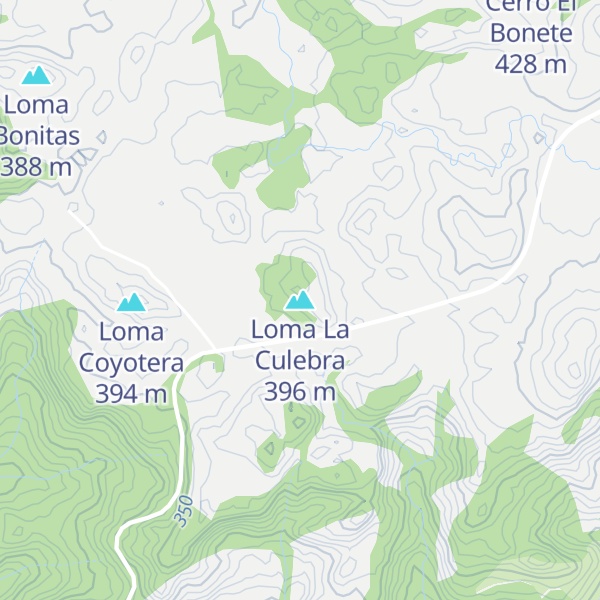 Map of Loma La Culebra