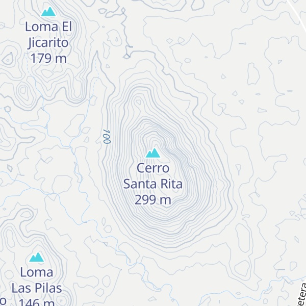 Map of Cerro Santa Rita
