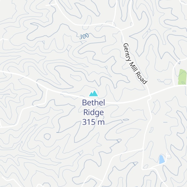 Map of Bethel Ridge