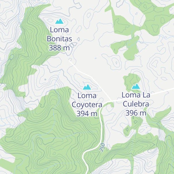 Map of Loma Coyotera