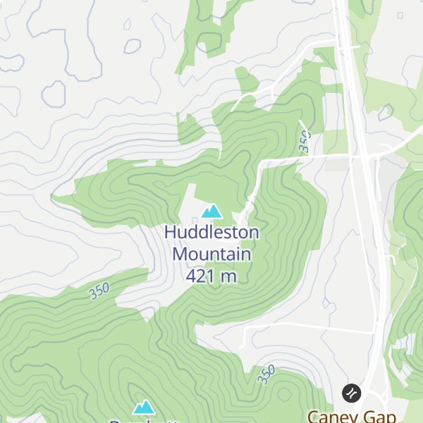Map of Huddleston Mountain