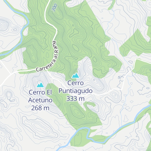 Map of Cerro Puntiagudo