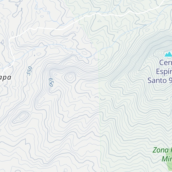 Map of Cerro Cuipilapa