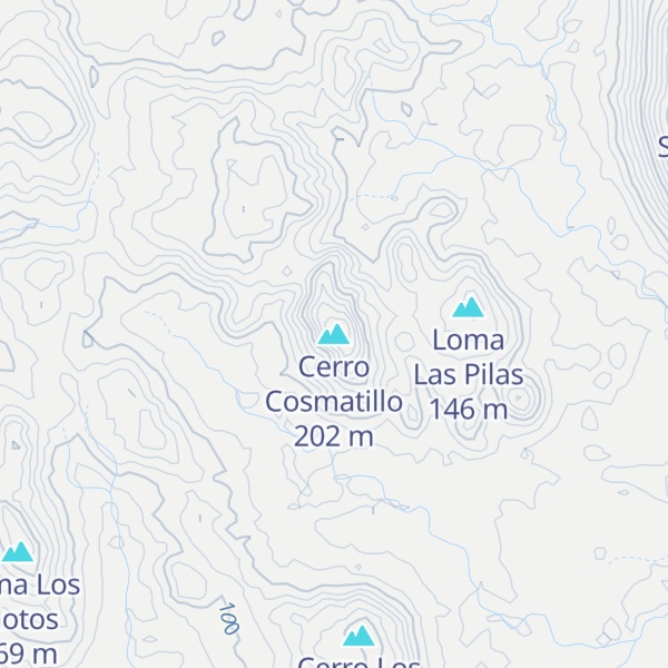 Map of Cerro Cosmatillo
