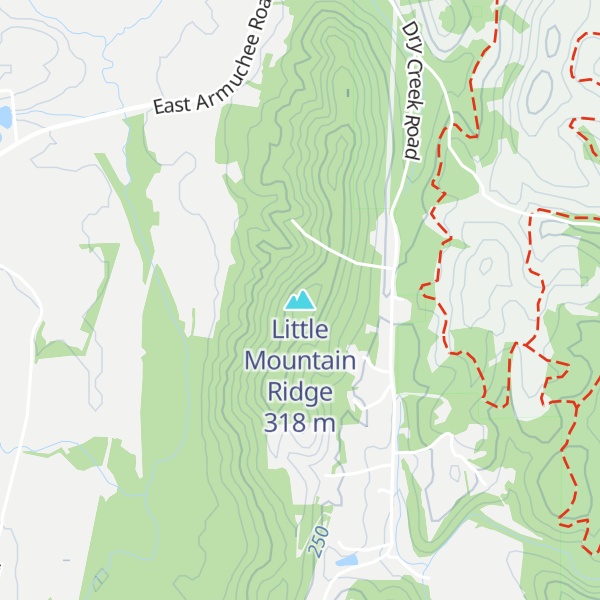 Map of Little Mountain Ridge