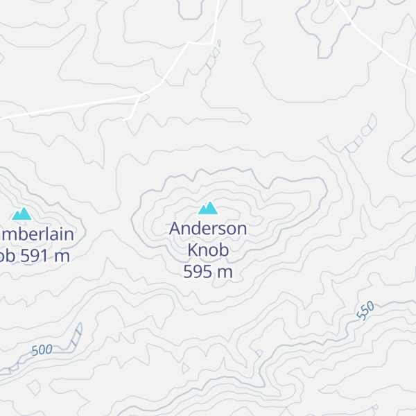 Map of Anderson Knob