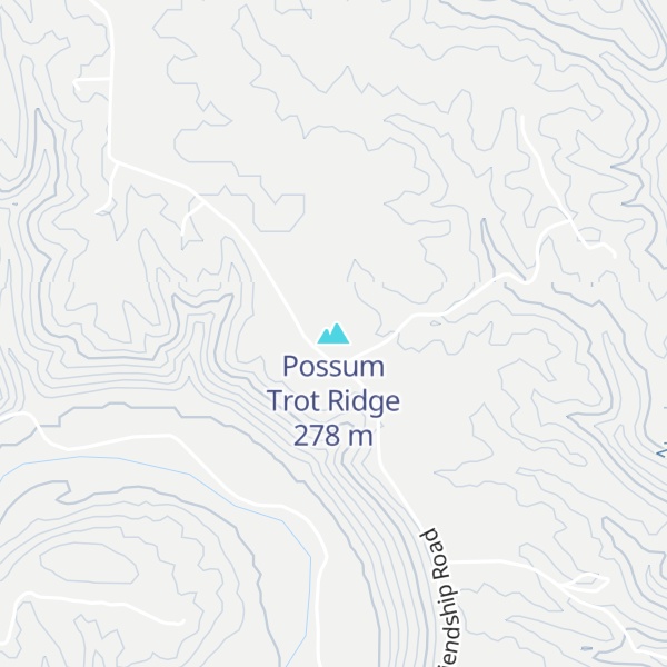 Map of Possum Trot Ridge