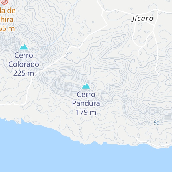 Map of Cerro Pandura