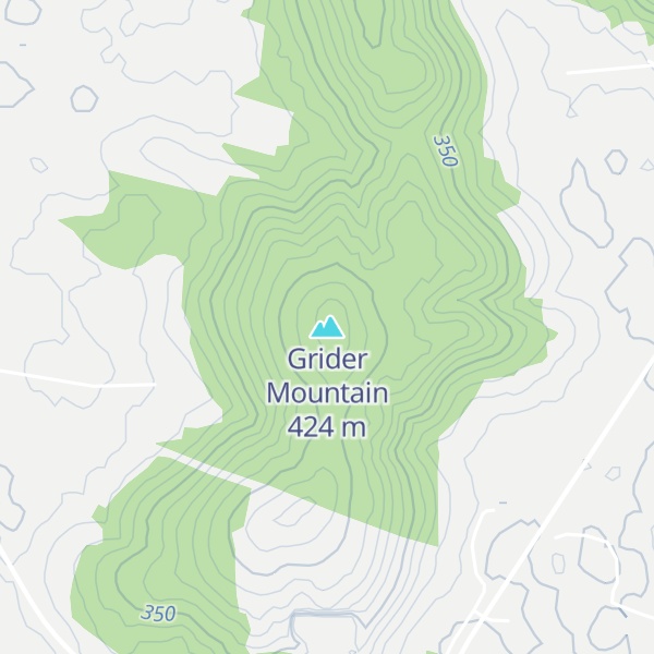 Map of Grider Mountain