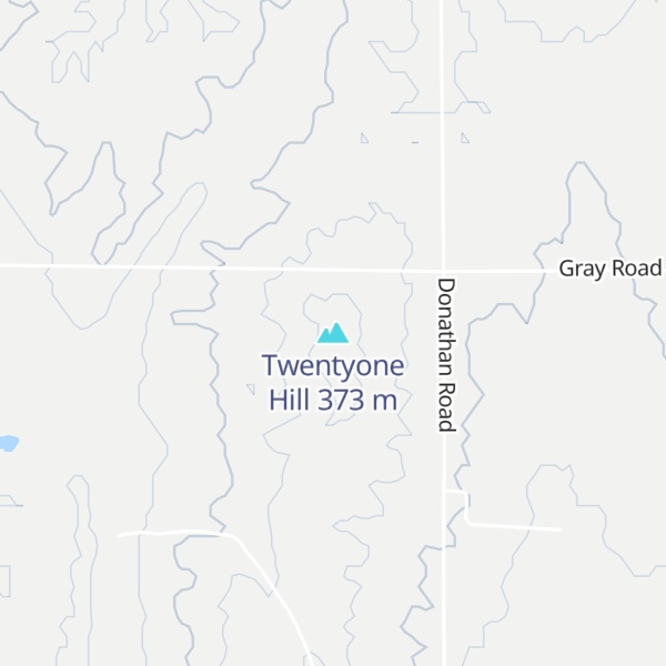 Map of Twentyone Hill