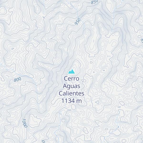Map of Cerro Aguas Calientes