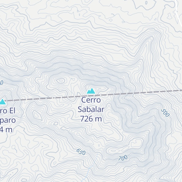 Map of Cerro Sabalar