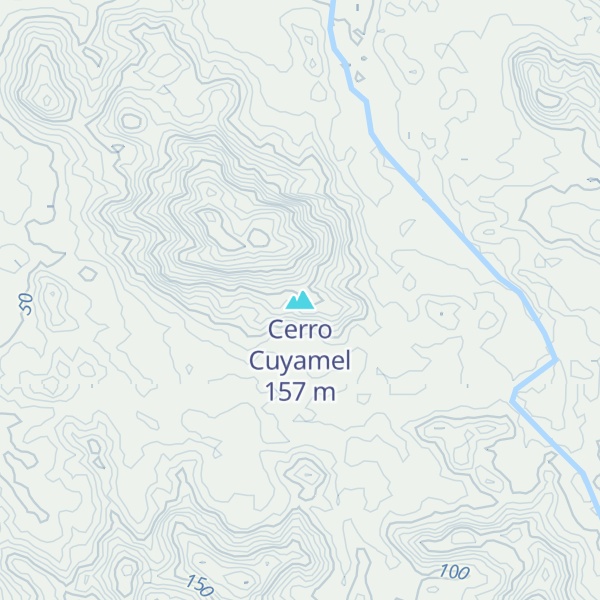 Map of Cerro Cuyamel