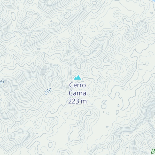 Map of Cerro Cama