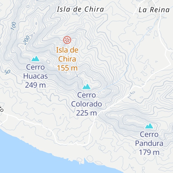 Map of Cerro Colorado