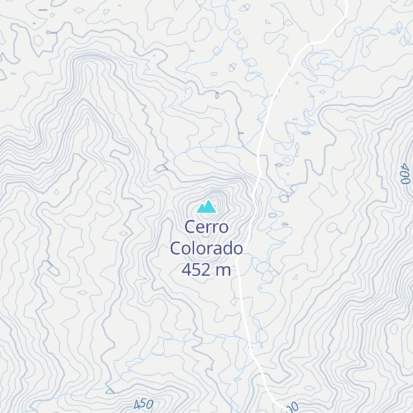 Map of Cerro Colorado