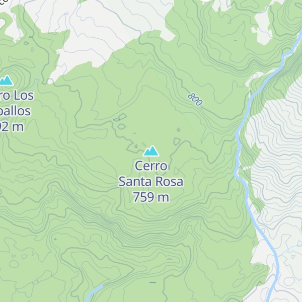Map of Cerro Santa Rosa