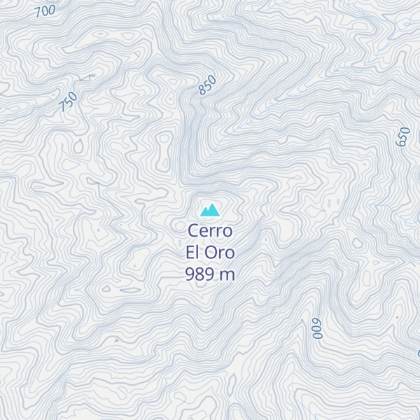 Map of Cerro El Oro