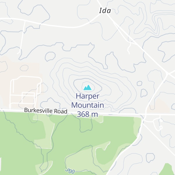 Map of Harper Mountain