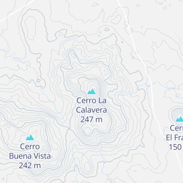 Map of Cerro La Calavera