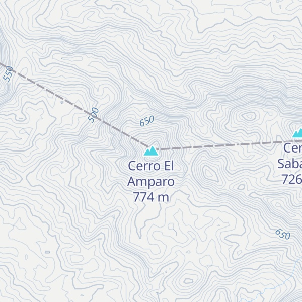 Map of Cerro El Amparo