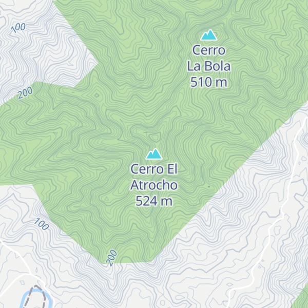 Map of Cerro El Atrocho