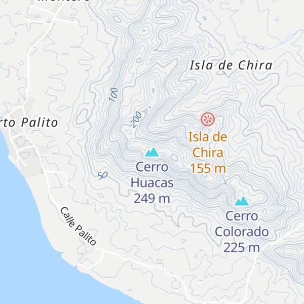 Map of Cerro Huacas