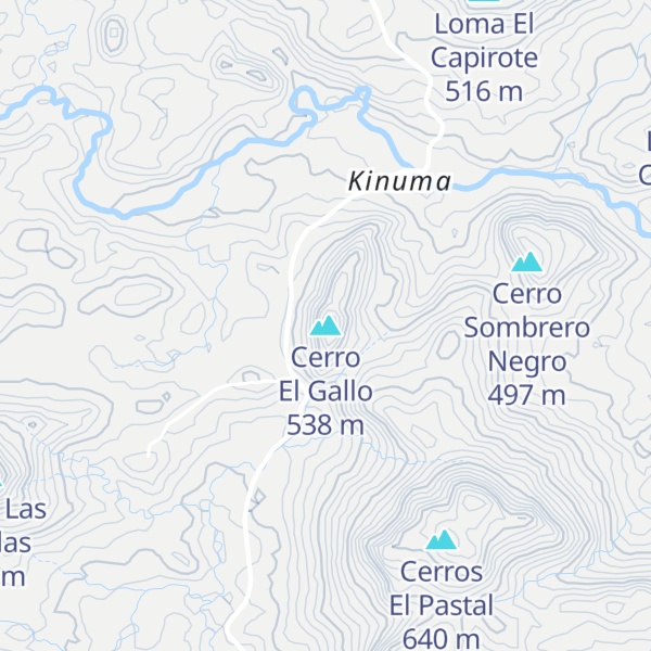 Map of Cerro El Gallo