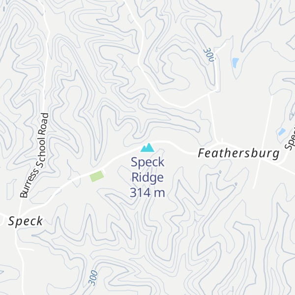 Map of Speck Ridge