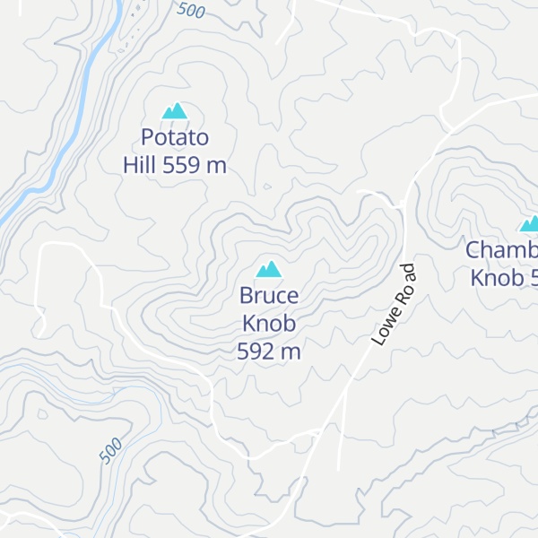 Map of Bruce Knob