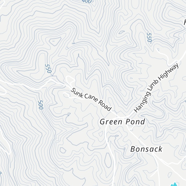 Map of Negro Mountain