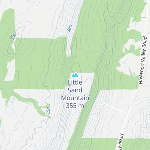 Map of Little Sand Mountain