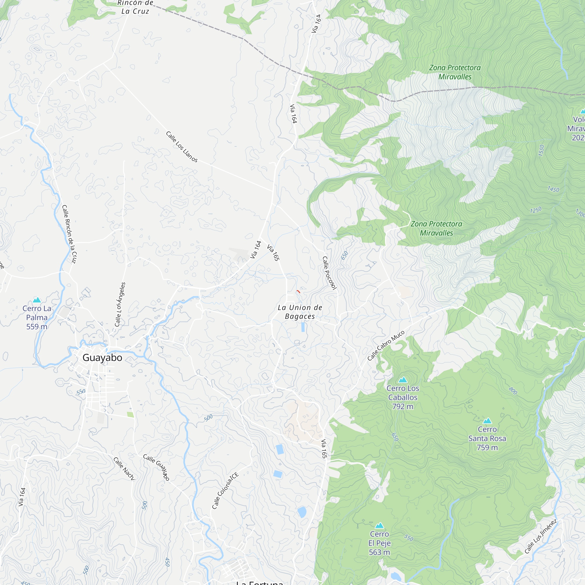 Cabañas guayacan map
