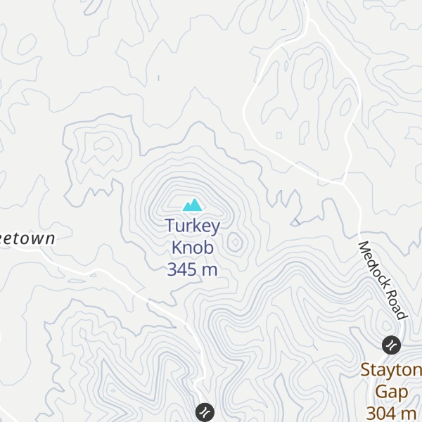 Map of Buzzard Rock